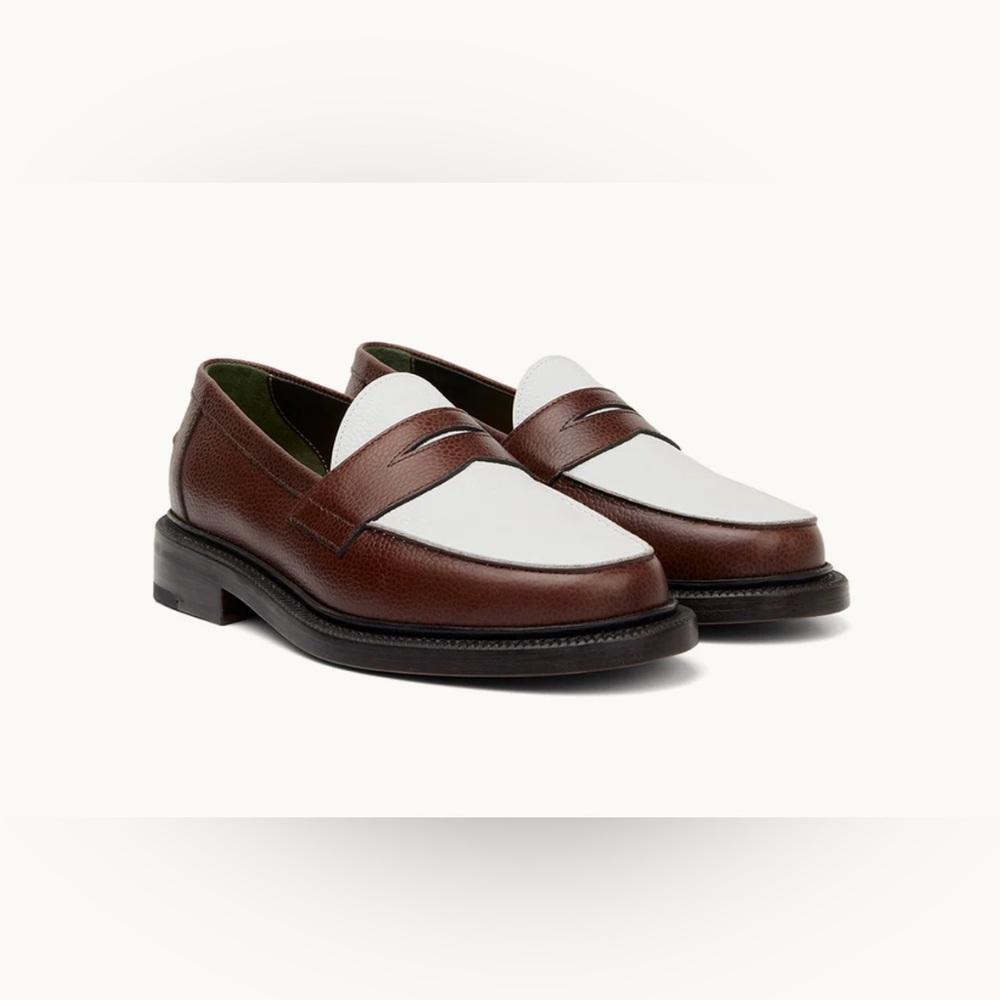 Blackstock and Weber Two-Tone brown loafer